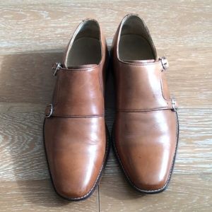 Cole Haan men’s monk strap tan dress shoes